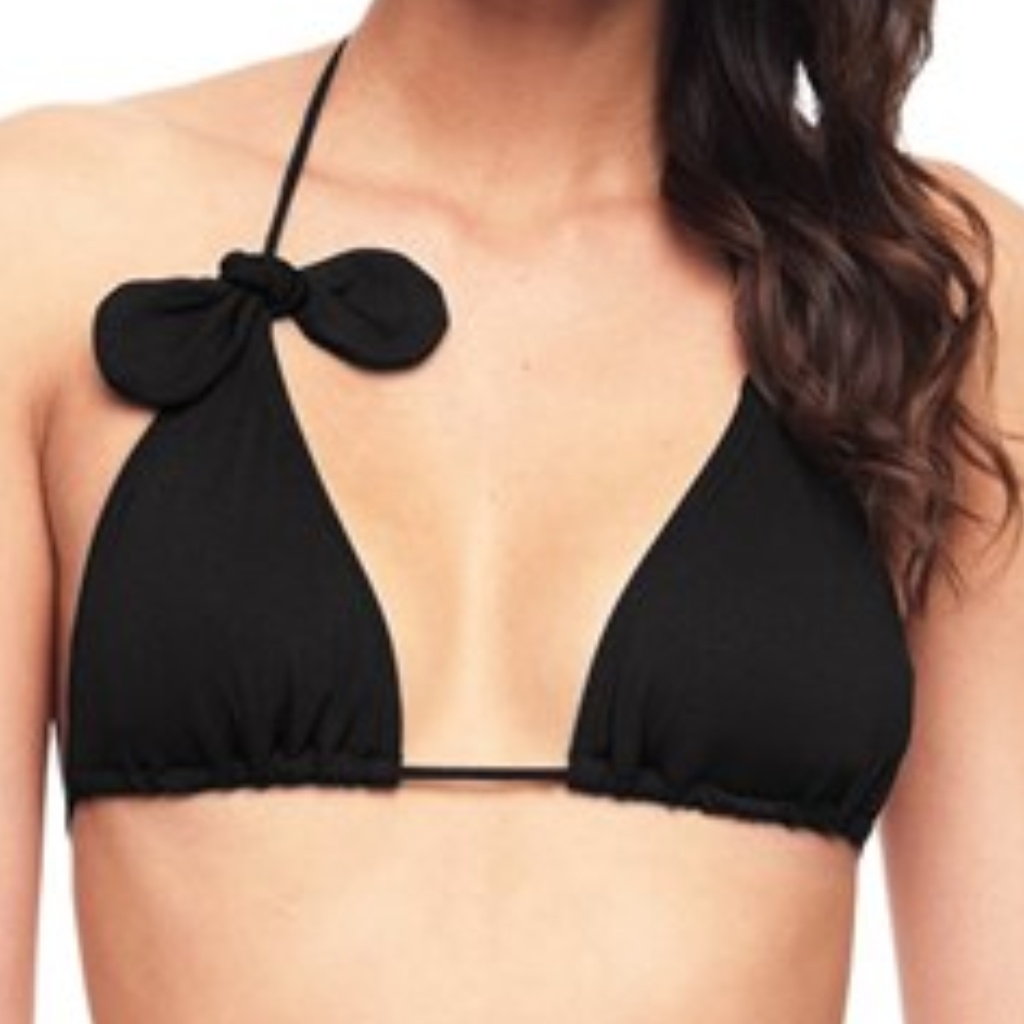 Juicy Couture Bathing Suit Top W/ Bow & Pearl Tie